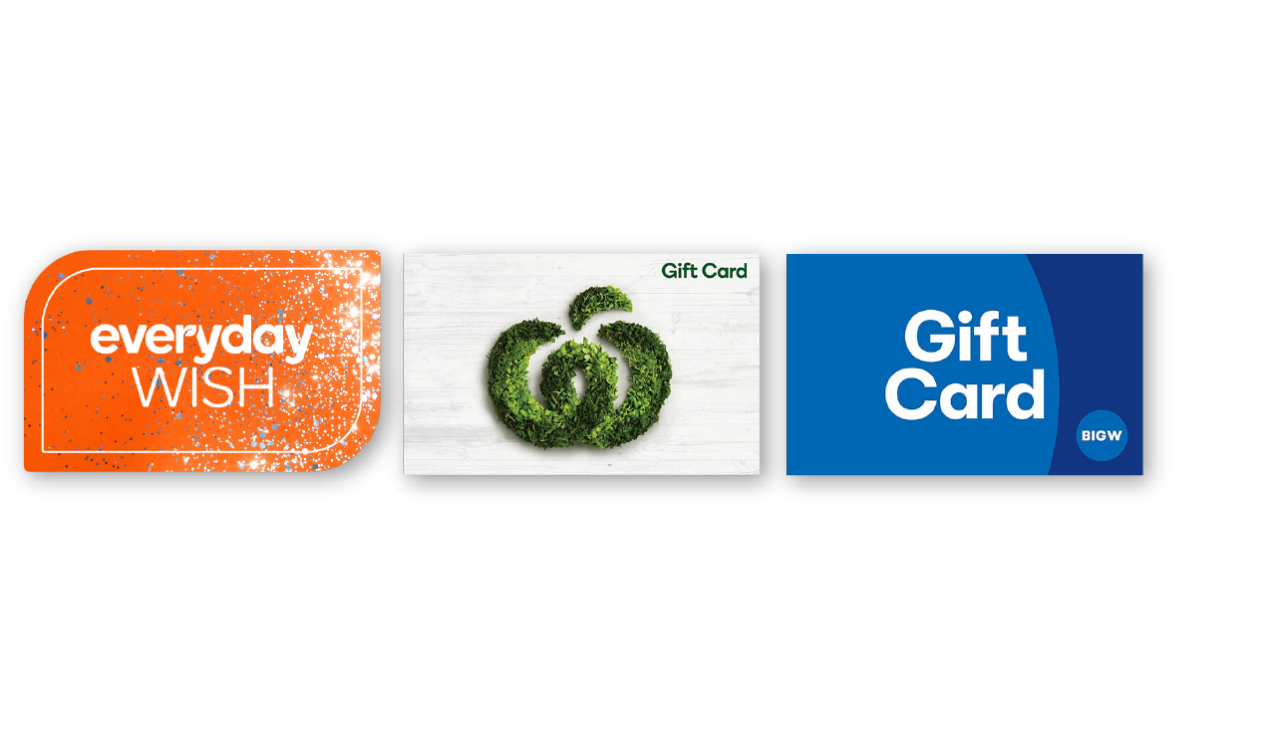 Save up to 5% on Woolworths eGift Cards* 