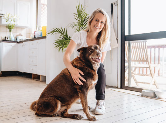 Dr Claire and her Red-dog