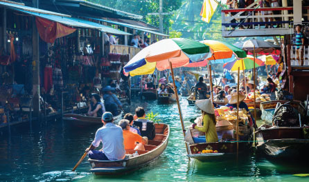Floating markets