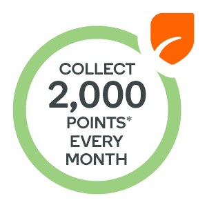 Collect 2,000 points