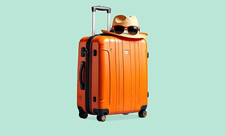 Picture of stacked suitcases